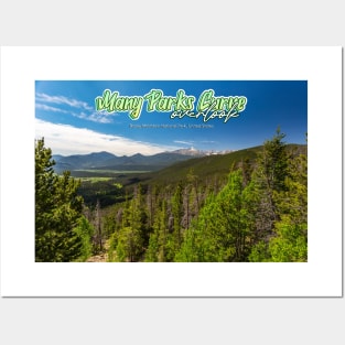 Many Parks Curve Overlook in Rocky Mountain National Park Posters and Art